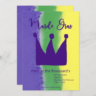 Invitation du Mardi Gras Party