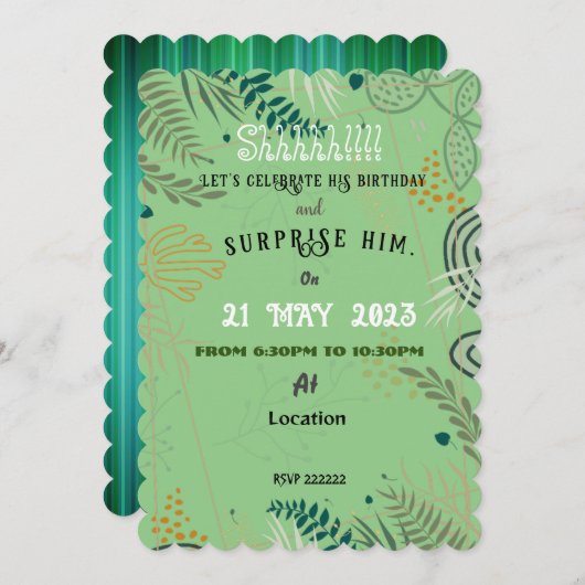 Invitation du mari (Devant / Derrière)