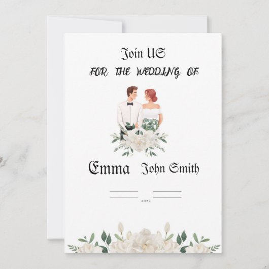 Invitation du mariage (Devant)