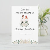 Invitation du mariage (Debout devant)