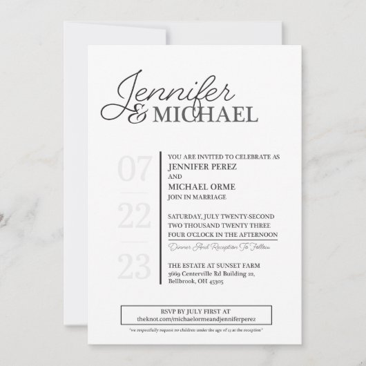 Invitation du mariage (Devant)