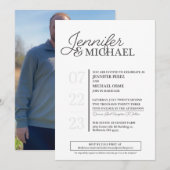 Invitation du mariage (Devant / Derrière)