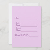 Invitation du mariage (Dos)