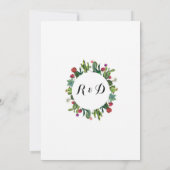 Invitation du Mariage Cactus Floral Fiesta Wreath  (Dos)