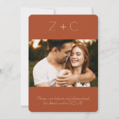 Invitation du Mariage de automne citrouille Spice (Dos)