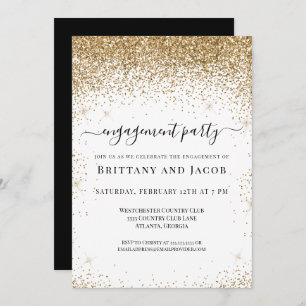 Invitation du Mariage de la Parties scintillant d'