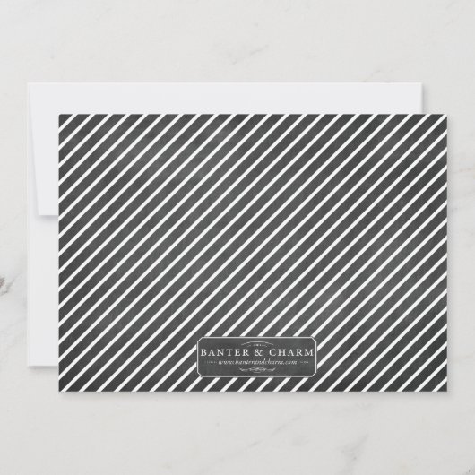 Invitation du Mariage de tableau de bord (Dos)