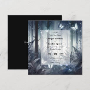 Invitation du Mariage des ailes magiques et lune d