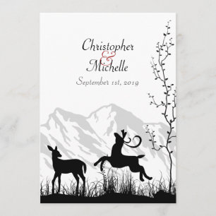 Invitation du Mariage des cerfs et des montagnes d
