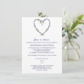 Invitation du Mariage du coeur de Lavender (Debout devant)