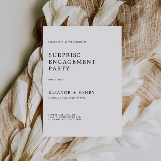 Invitation du mariage Engagement Party