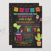 Invitation du mariage Fiesta (Devant / Derrière)