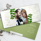 Invitation du mariage Green Chic