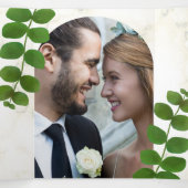 Invitation du mariage Green Chic (Intérieur au milieu)