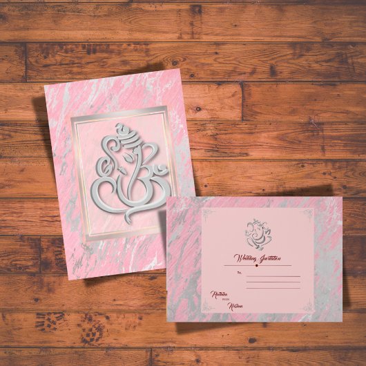 Invitation du mariage indien hindou Ganesha
