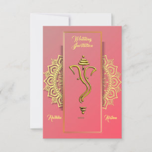 Invitation du mariage indien hindou Ganesha