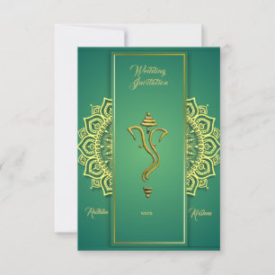 Invitation du mariage indien hindou Ganesha