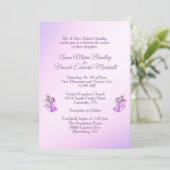 Invitation du Mariage Lavender Bells (Debout devant)