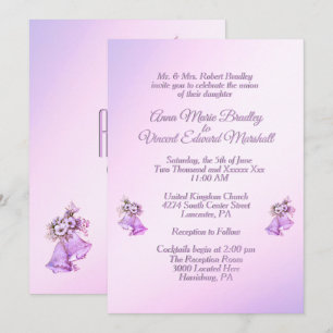 Invitation du Mariage Lavender Bells