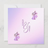 Invitation du Mariage Lavender Bells (Dos)