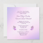 Invitation du Mariage Lavender Bells (Devant)