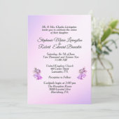 Invitation du Mariage Lavender Bells (Debout devant)