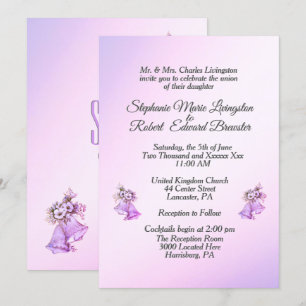 Invitation du Mariage Lavender Bells