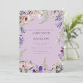 Invitation du mariage lilac (Debout devant)