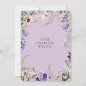 Invitation du mariage lilac (Dos)