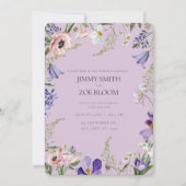 Invitation du mariage lilac (Devant)