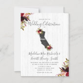 Invitation du Mariage magnétique rustique de l'Éta (Recto)