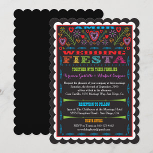Invitation du Mariage mexicain Fiesta