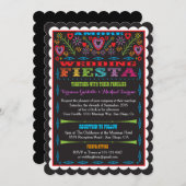 Invitation du Mariage mexicain Fiesta (Devant / Derrière)