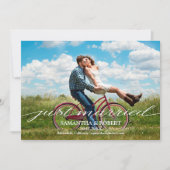 Invitation du Mariage photo juste marié (Devant)