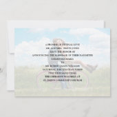 Invitation du Mariage photo juste marié (Dos)