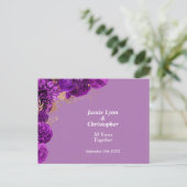 Invitation du Mariage Rose violet (Debout devant)