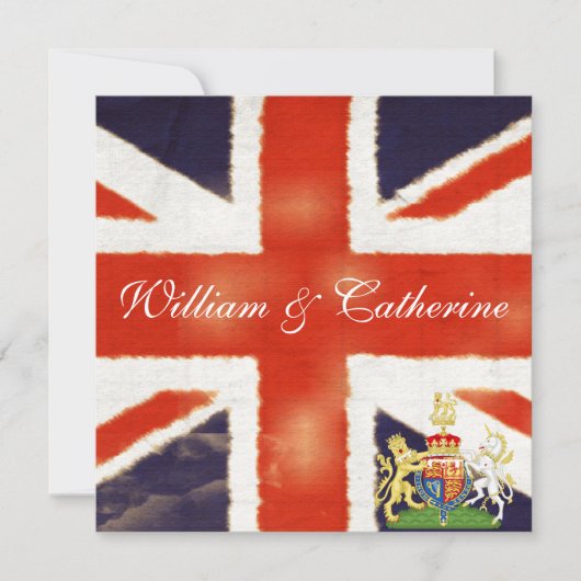 Invitation du mariage royal William et Catherine (Devant)