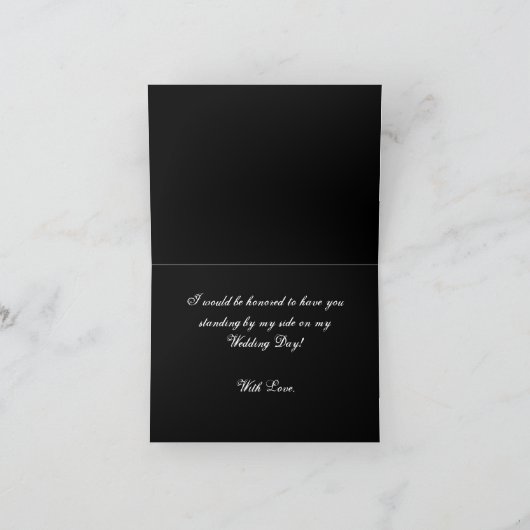 Invitation du mariage, Zebra Stripe noir et blanc (Intérieur)
