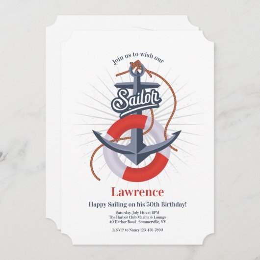 Invitation du marin (Devant / Derrière)