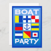 Invitation du Maritime Boat Party (Devant / Derrière)