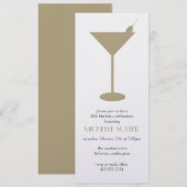 Invitation du Martini Party (Devant / Derrière)