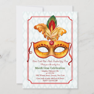 Invitation du masque #10 de carnaval