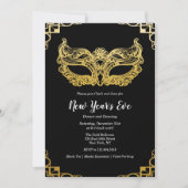 Invitation du Masque d'Or du Nouvel An de la veill (Devant)