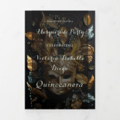 Invitation du Masquerade Ball Quinceanera Party (Page de couverture)