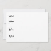 Invitation du Masquerade Party (Dos)