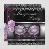 Invitation du Masquerade Party (Devant / Derrière)