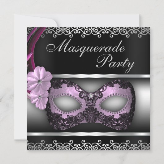Invitation du Masquerade Party (Devant)