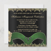 Invitation du Masquerade Party (Dos)