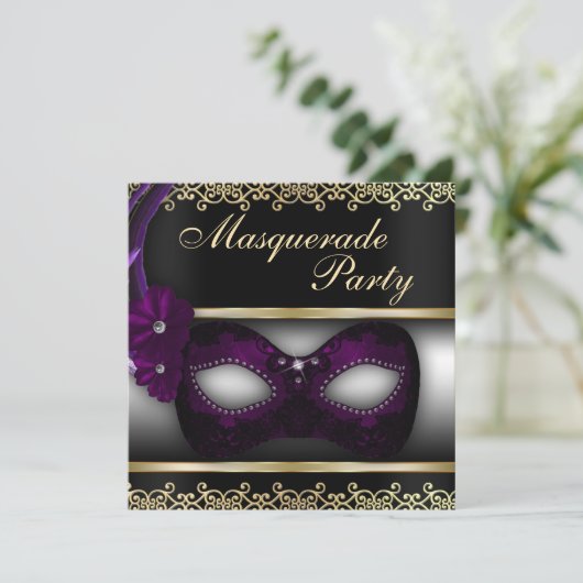 Invitation du Masquerade Party (Debout devant)