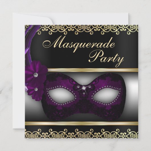 Invitation du Masquerade Party (Devant)